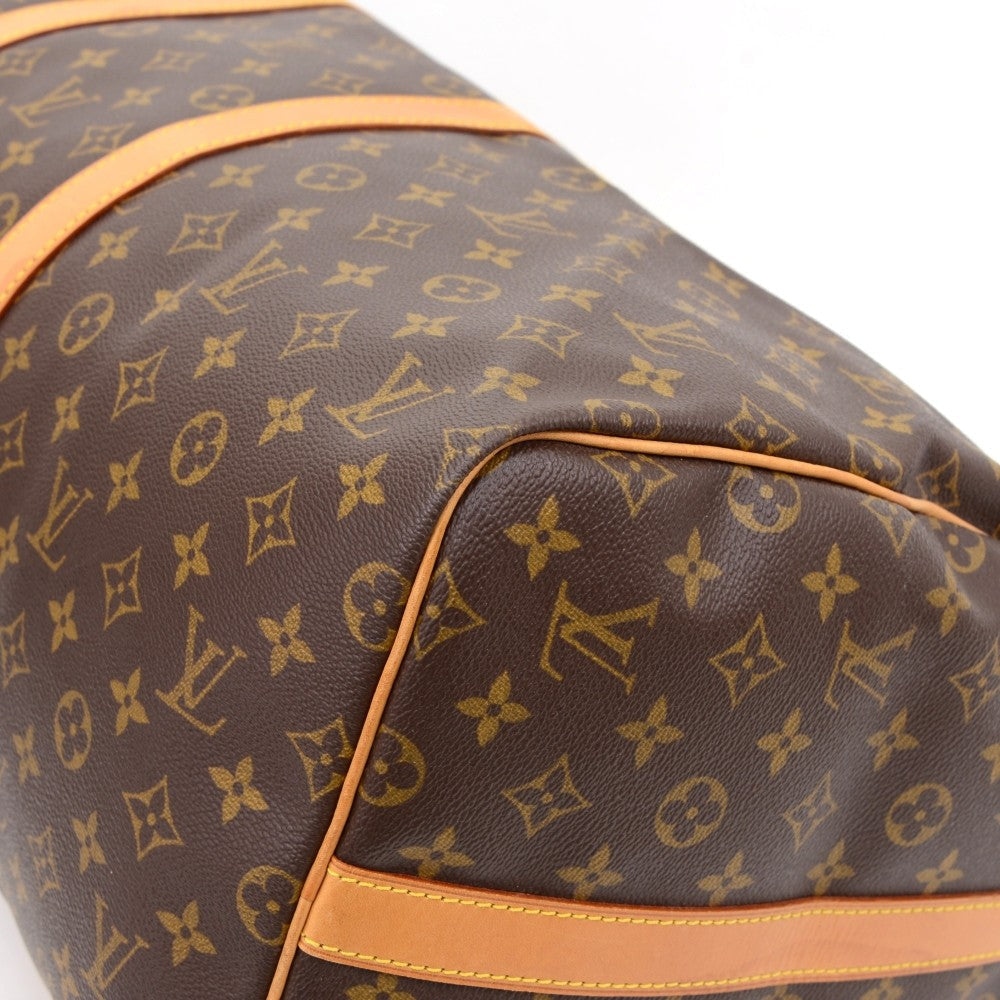 Louis Vuitto Monogram Canvas Keepall 55 Bandouliere Duffel Bag with Strap