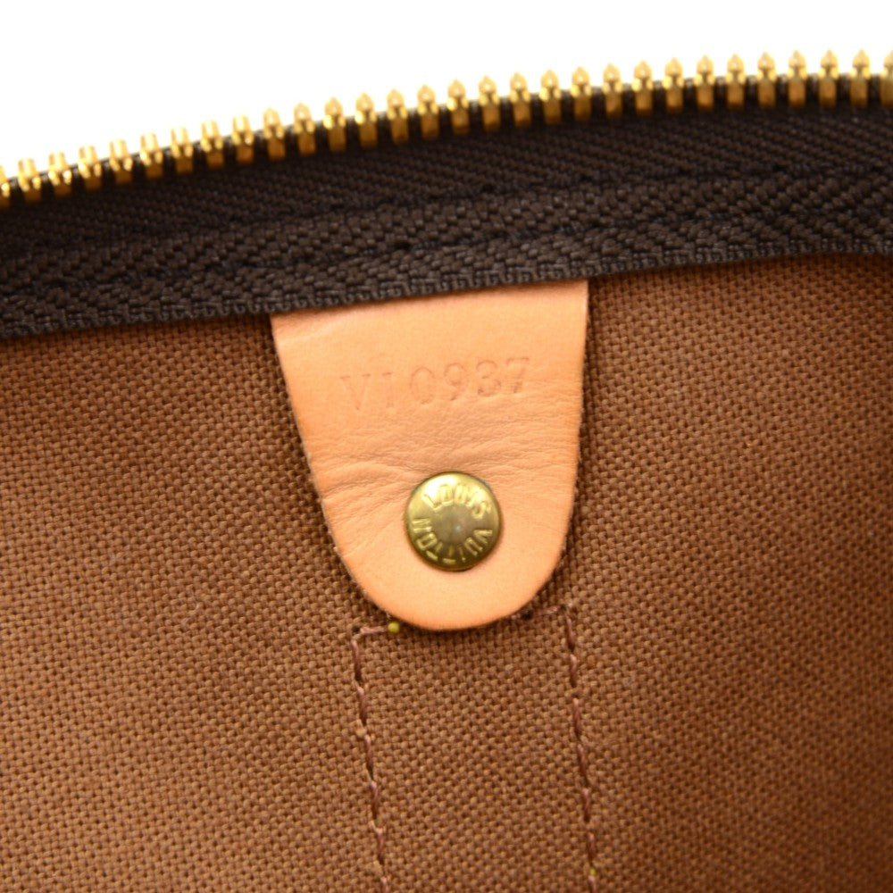 Louis Vuitto Monogram Canvas Keepall 55 Bandouliere Duffel Bag with Strap