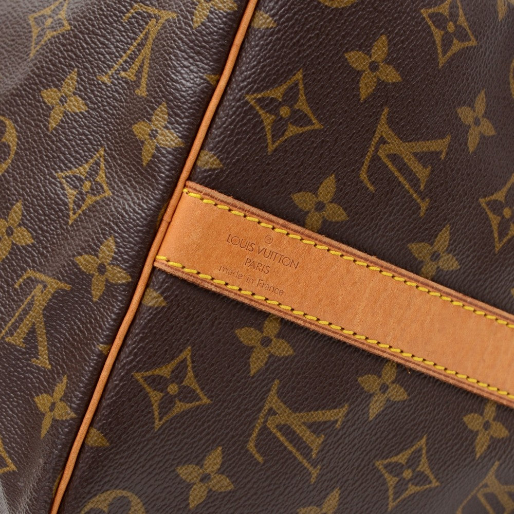 Louis Vuitto Monogram Canvas Keepall 45 Bandouliere Duffle Bag with Strap
