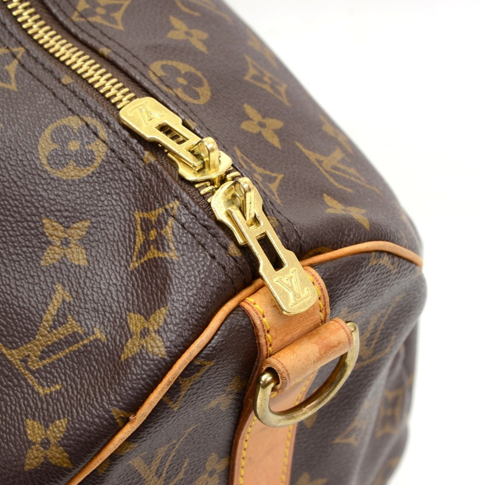 Louis Vuitto Monogram Canvas Keepall 45 Bandouliere Duffle Bag with Strap