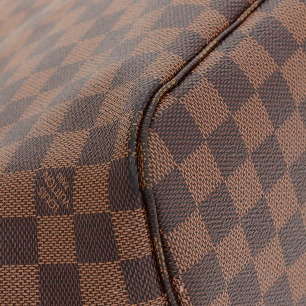 Louis Vuitto Dameir Ebene Canvas Neverfull MM Shoulder Bag