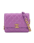 Chanel Leather Shoulder Bag with Dust Bag and  Card