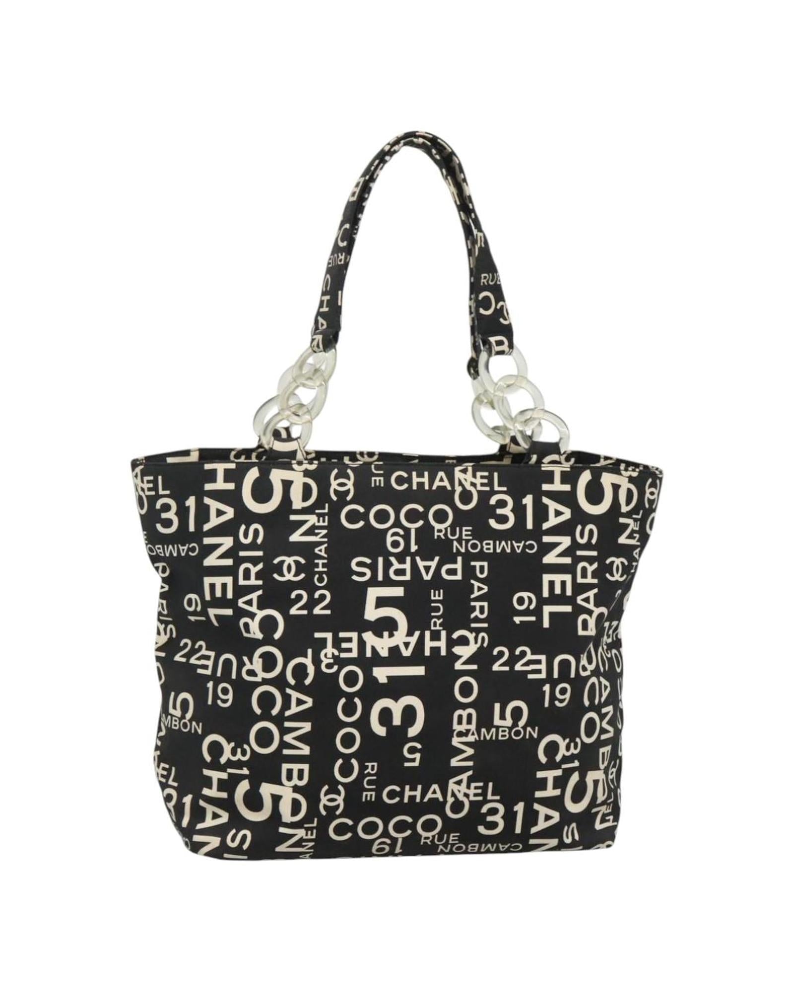 Chanel Cambon Canvas Tote Bag with  Card