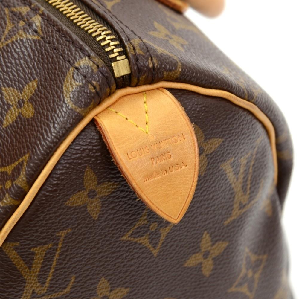 Louis Vuitto Speedy 25 Monogram Canvas Handbag