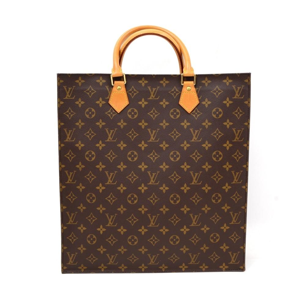 Louis Vuitto Monogram Canvas Sac Plat Handbag