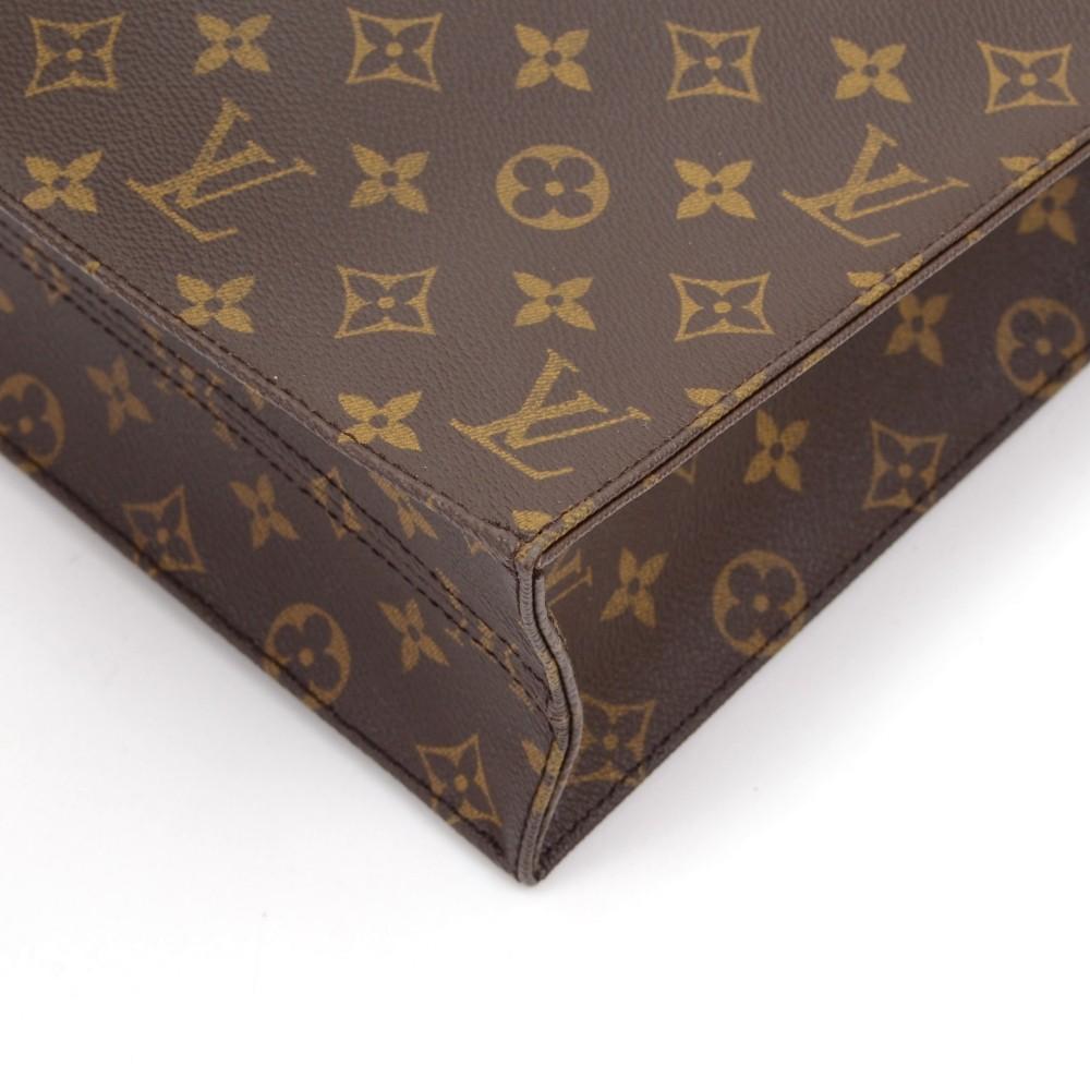 Louis Vuitto Monogram Canvas Sac Plat Handbag