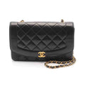 Chanel Black Diana Flap Bag, Black, Lambskin