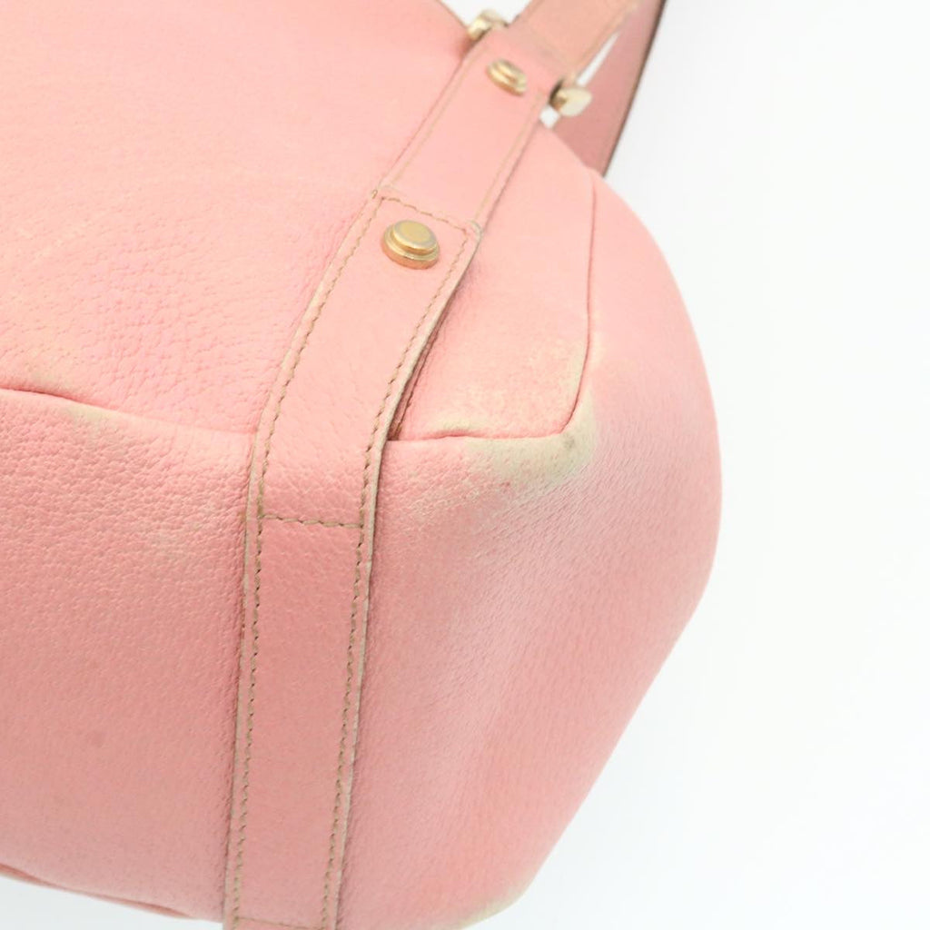 GUCCI Abbey GG Canvas Tote Bag Leather Pink 26647