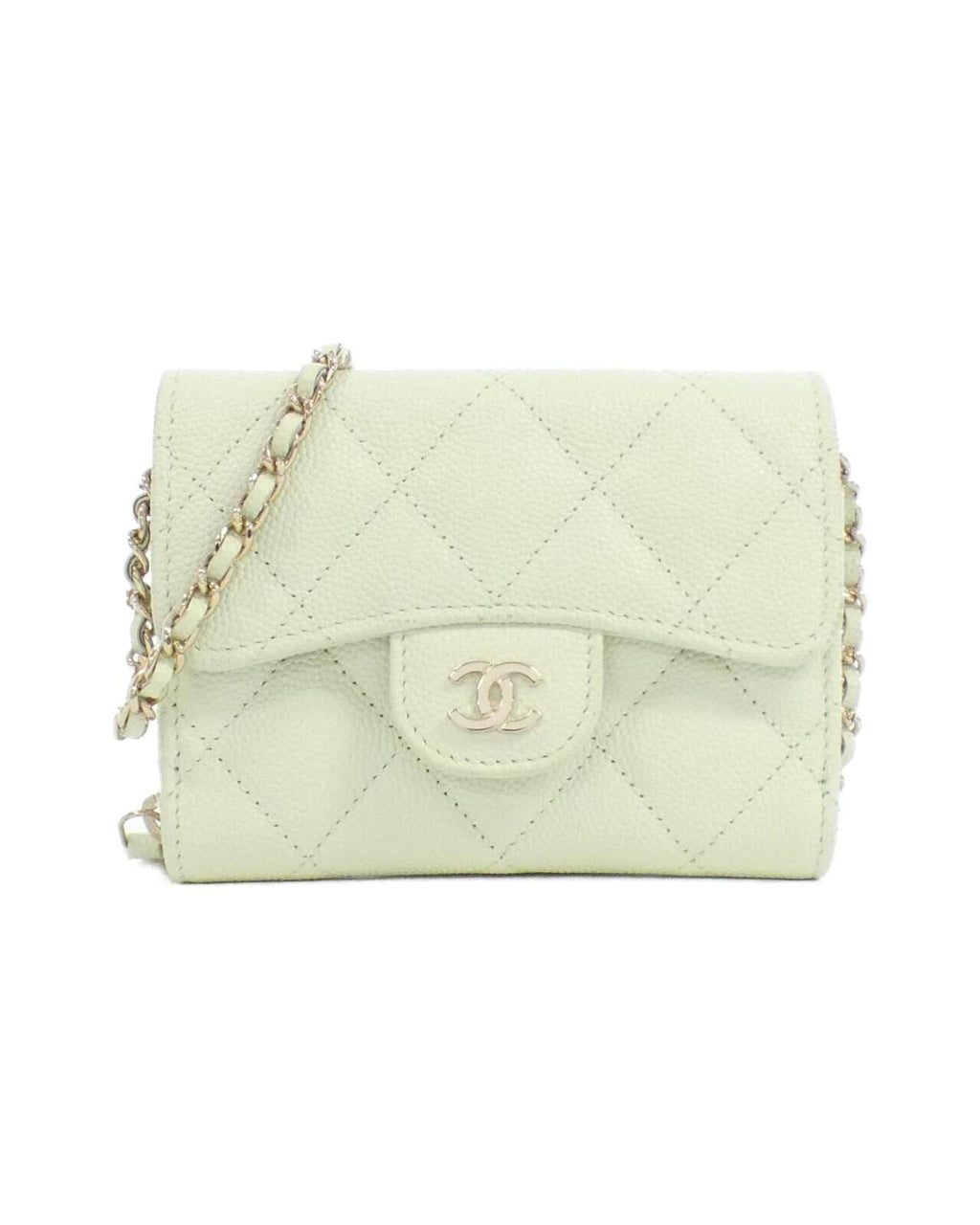 Chanel Leather Card Holder with Dust Bag and  Card