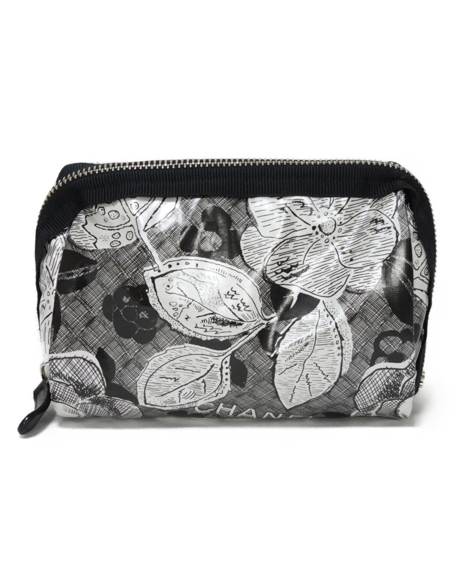 Chanel Camellia Synthetic Handbag with Metal Fittings