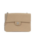 Chanel Canvas Single Flap Bag with Box and Dust Bag