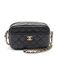 Chanel Leather Camera Bag with Metal Fittings