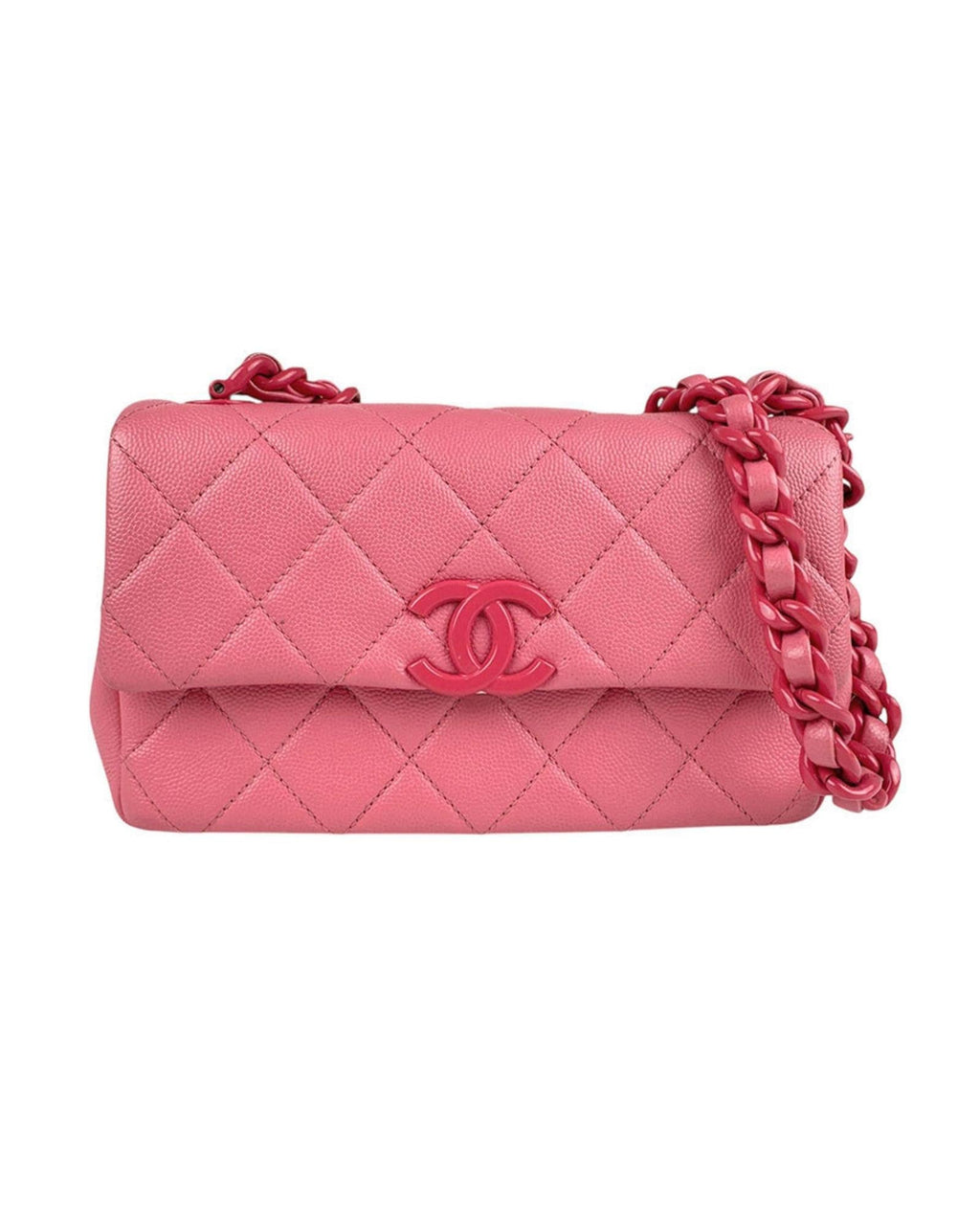 Chanel Leather Handbag with  Card