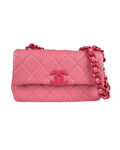 Chanel Leather Handbag with  Card