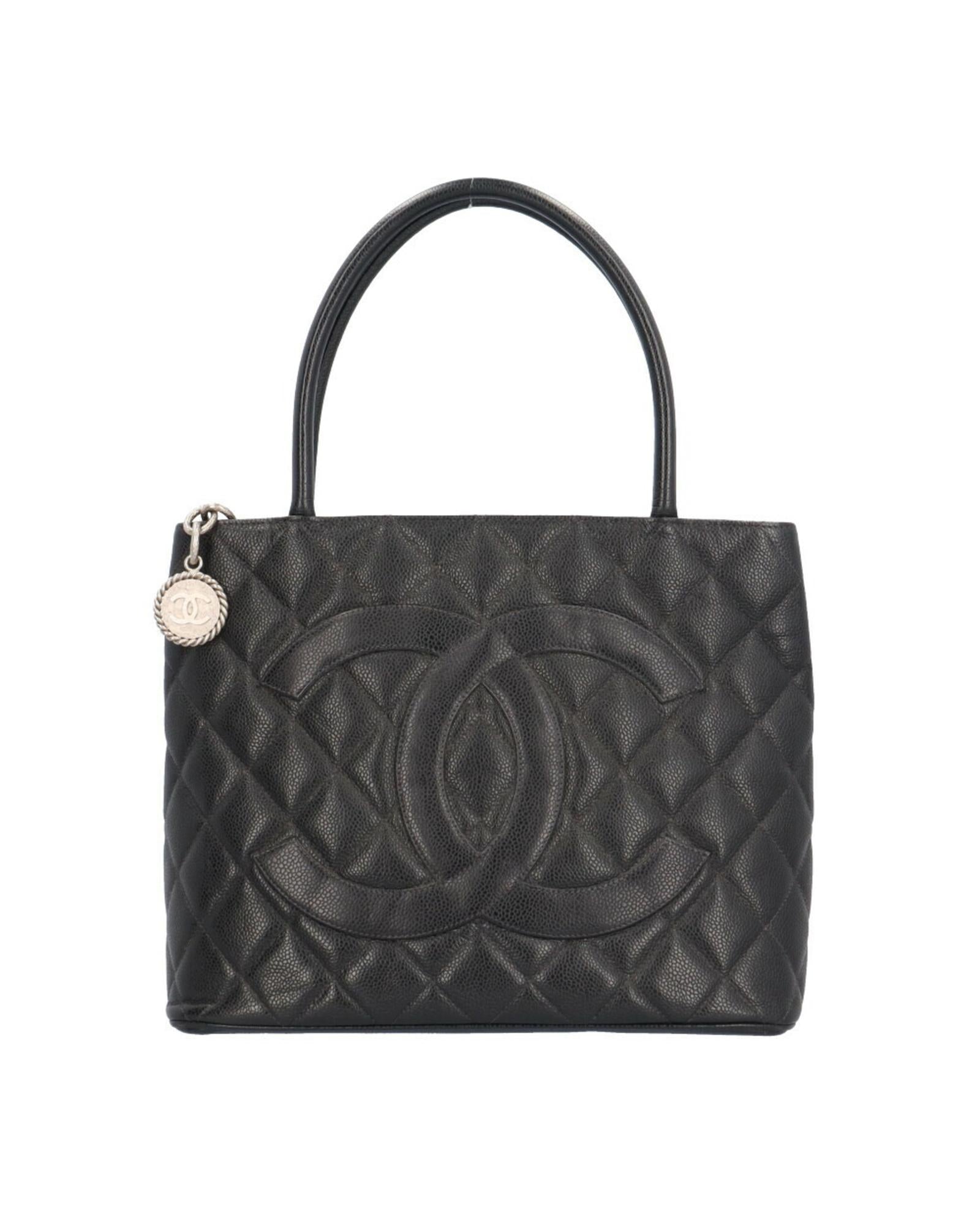 Chanel Leather Medaillon Tote Bag with Minimal Wear