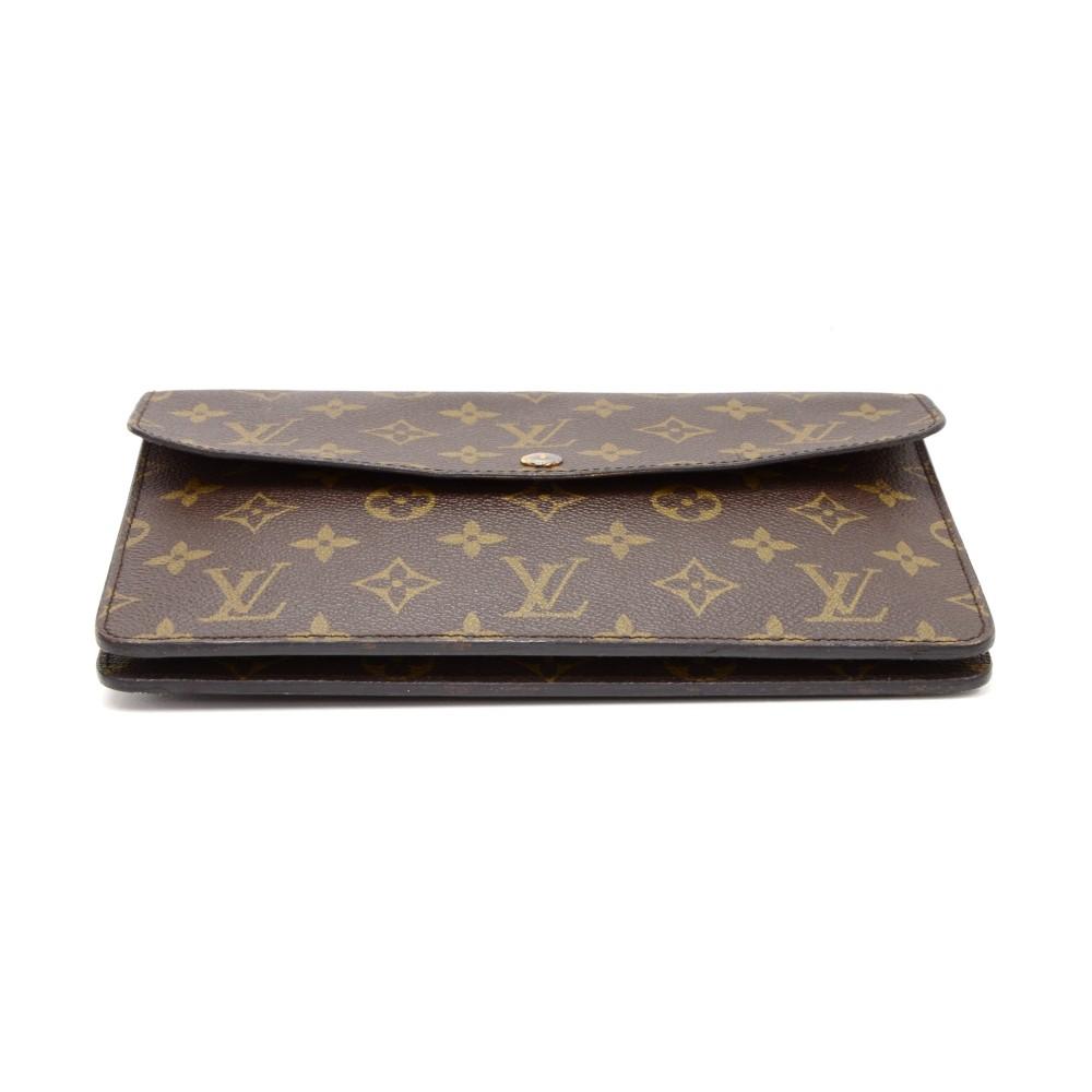 Louis Vuitto Pochette Double Rabat Monogram Canvas Shoulder Bag