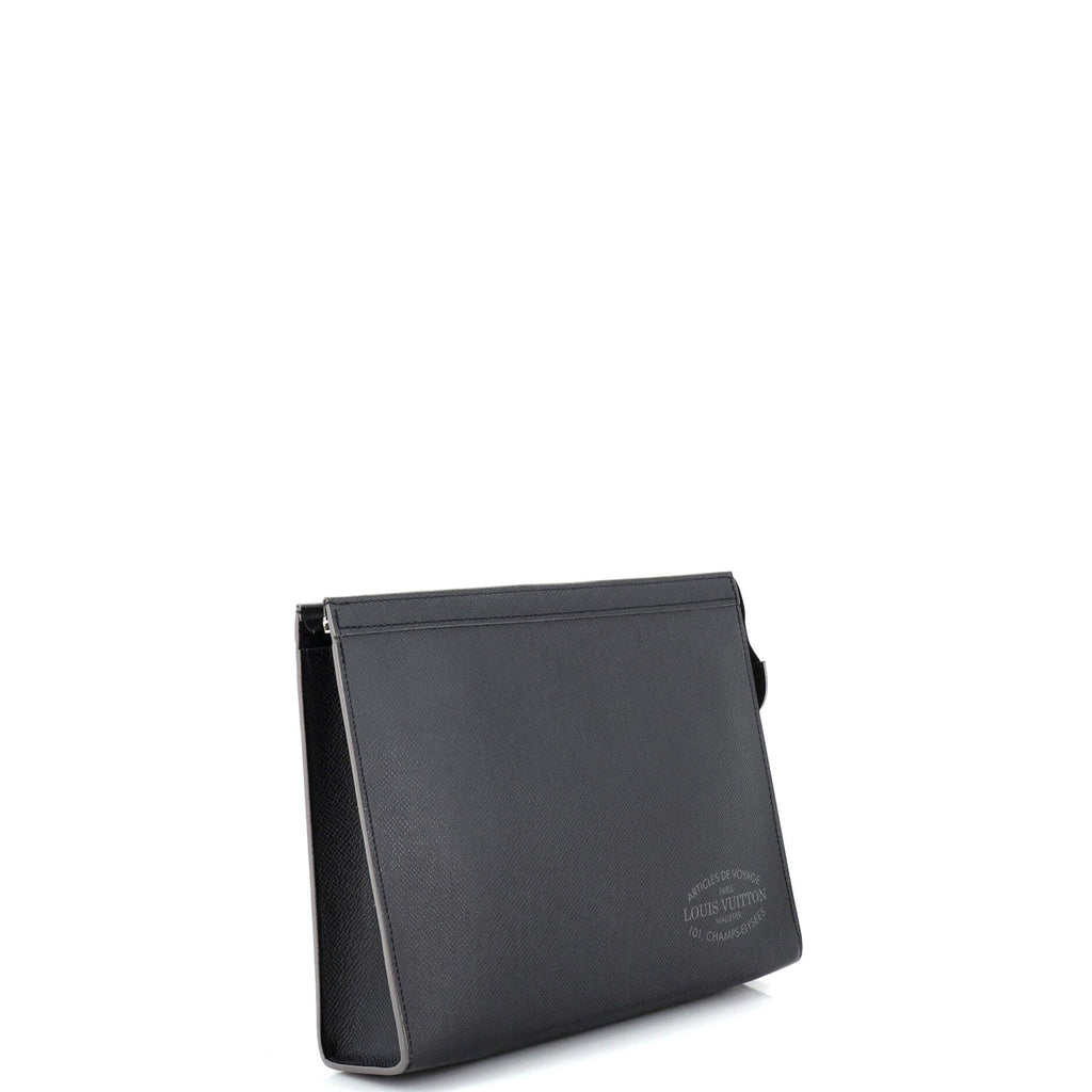 Louis Vuitton Pochette Voyage Limited Edition Malletier Taiga Leather MM