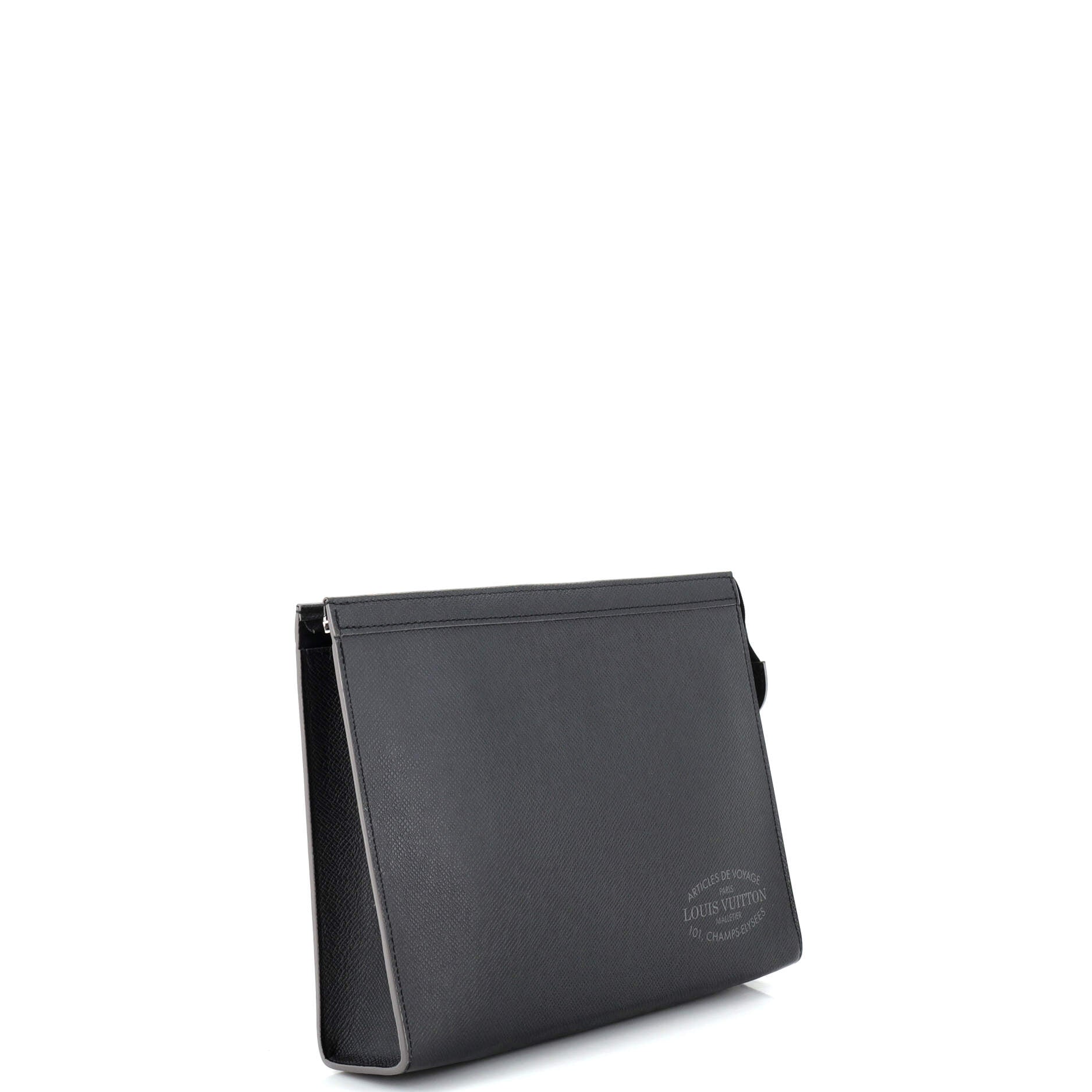 Louis Vuitton Pochette Voyage Limited Edition Malletier Taiga Leather MM