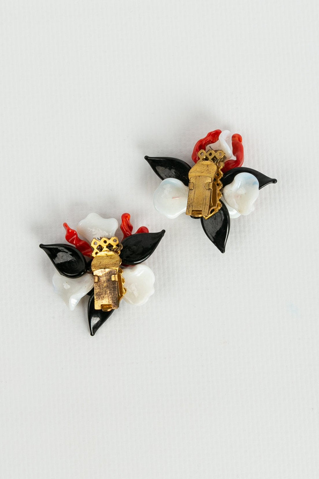 Boucles d'oreilles clips en pÃƒÆ’Ã‚Â¢te de verre Rousselet