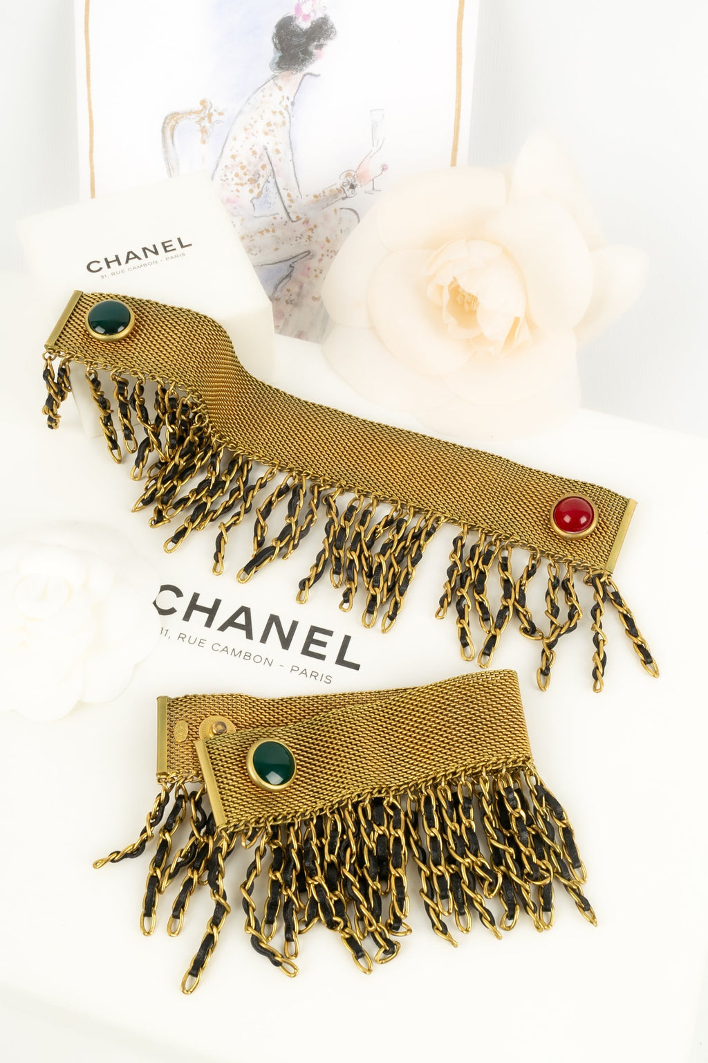 Paire de bracelet Chanel Automne 1994