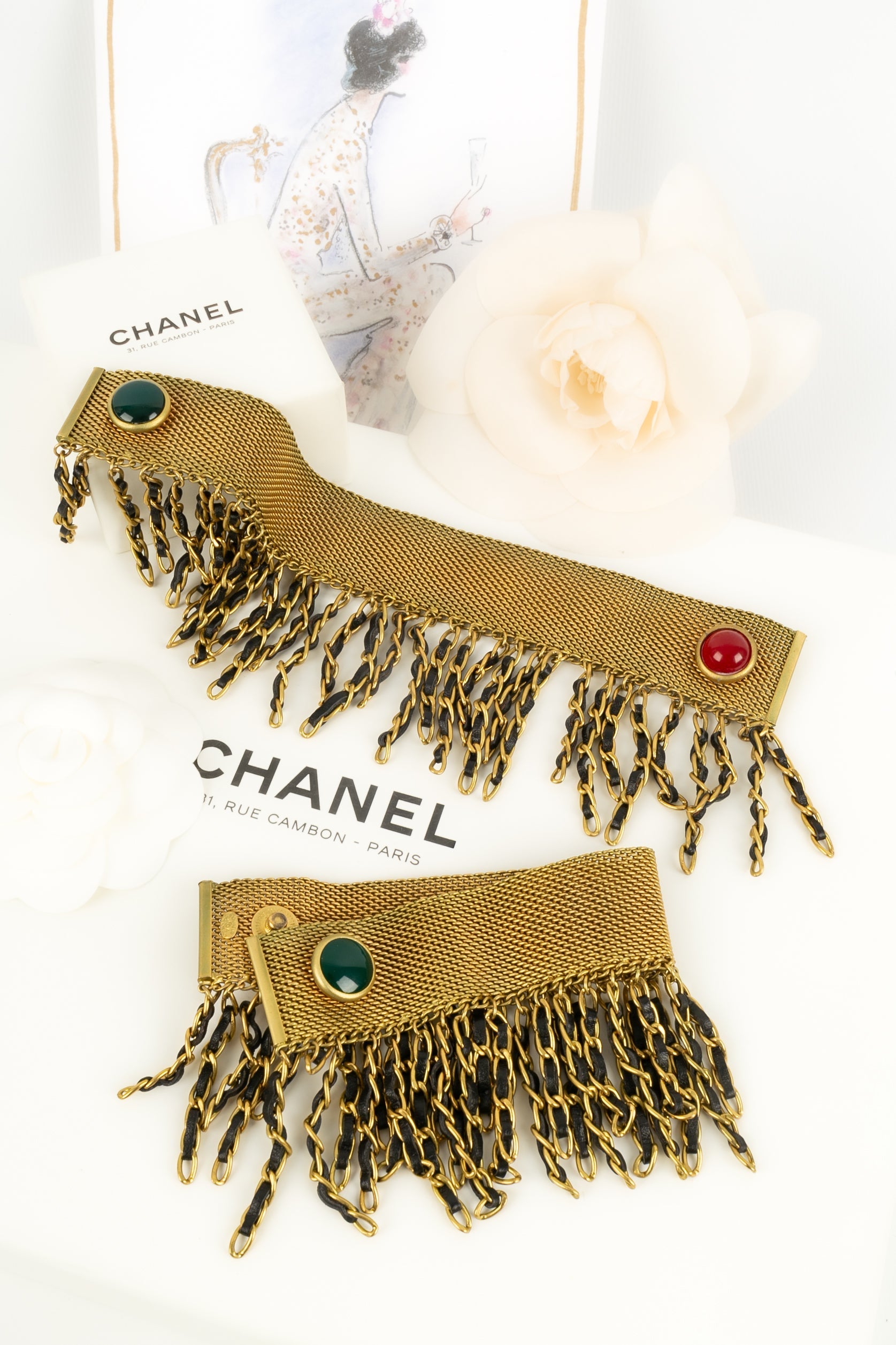 Paire de bracelet Chanel Automne 1994