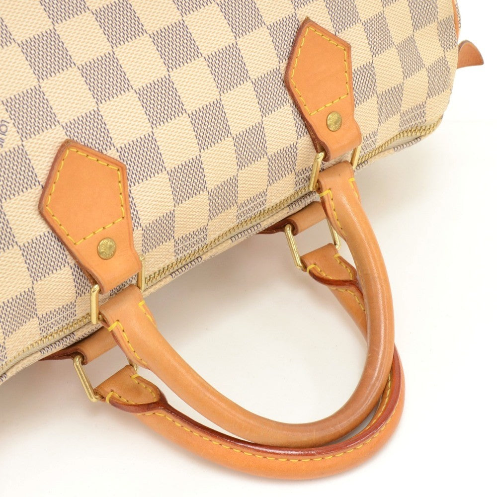 Louis Vuitto Speedy 30 Damier Azur Canvas Handbag
