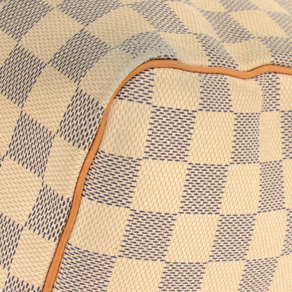 Louis Vuitto Speedy 30 Damier Azur Canvas Handbag