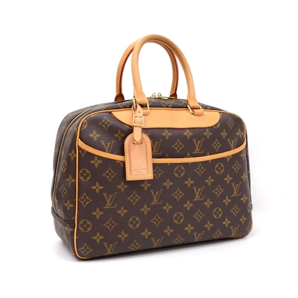 Louis Vuitto Deauville Monogram Canvas Handbag
