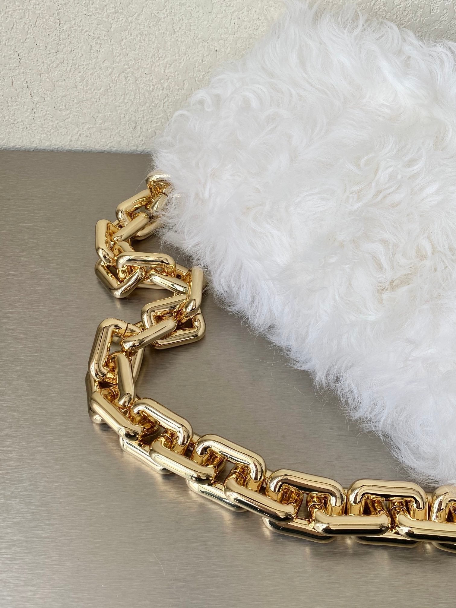 GLAMI Chain Pouch White, For Women, Bags 12.2in/31cm