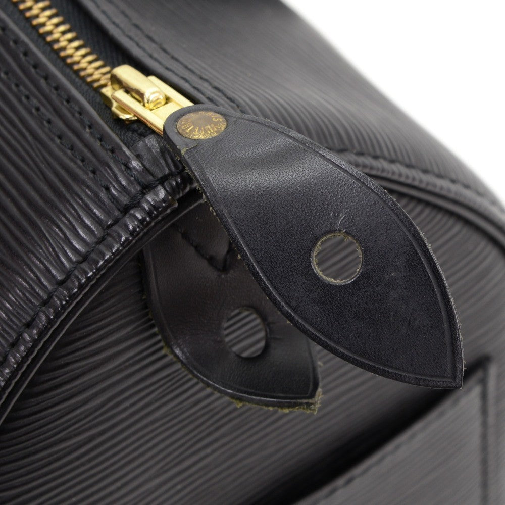 Louis Vuitto Speedy 25 Black Epi Leather Handbag
