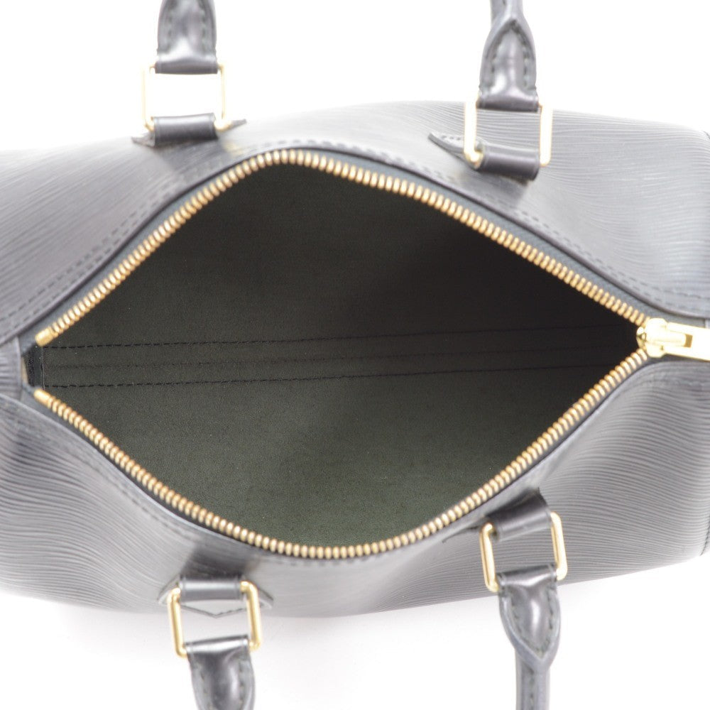 Louis Vuitto Speedy 25 Black Epi Leather Handbag