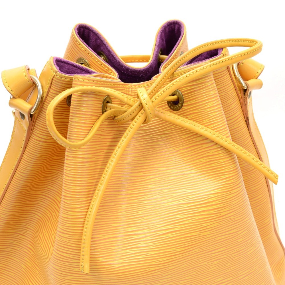 Louis Vuitto Noe Yellow Epi Leather Large Bag