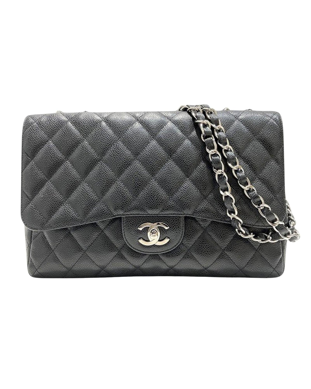 Chanel Timeless Leather Shoulder Bag with Minor Wear and  Card