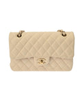 Chanel Timeless Leather Handbag with Dust Bag and  Card