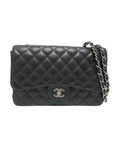 Chanel Luxury Leather Jumbo Handbag with Box and Dust Bag