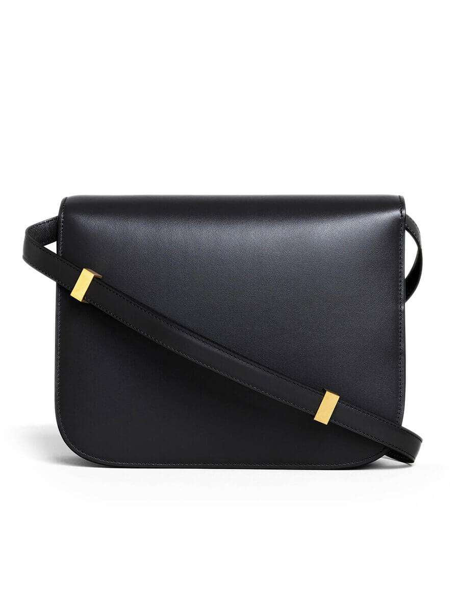 Medium Classic Bag In Box Calfskin Black