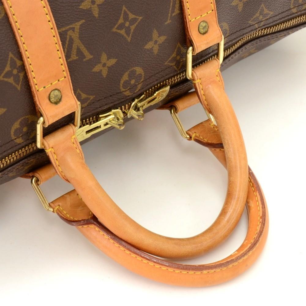 Louis Vuitto Keepall 45 Monogram Canvas Travel Bag