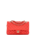 CHANEL Classic Double Flap Bag Quilted Caviar Medium