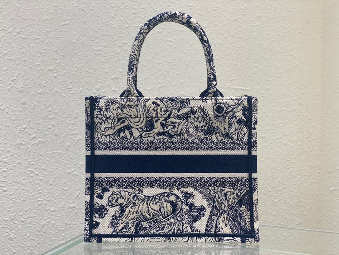 GLAMI Small Book Tote Blue, For Women, WomenÃ¢â‚¬â„¢s Handbags 26.5cm/10.5in CD M1265ZRGO_M928