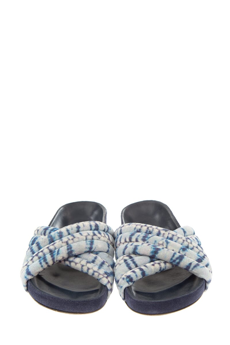 Isabel Marant Blue Tye Dye Slides SZ 37