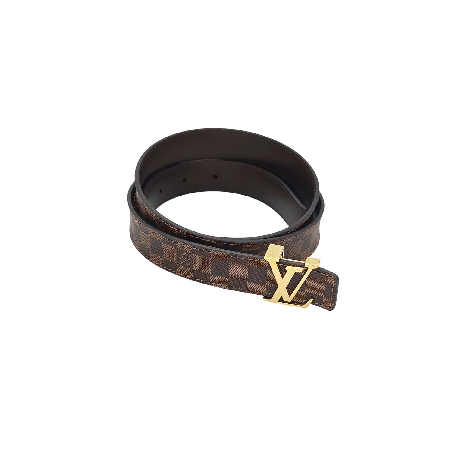 Louis Vuitton Damier Ebene Initiales 25MM Belt Sz. 90/36
