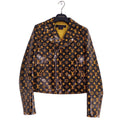 Louis Vuitton Double r Jacket Monogram Rambler   34 (XS equivalent) Black/Orange  Female