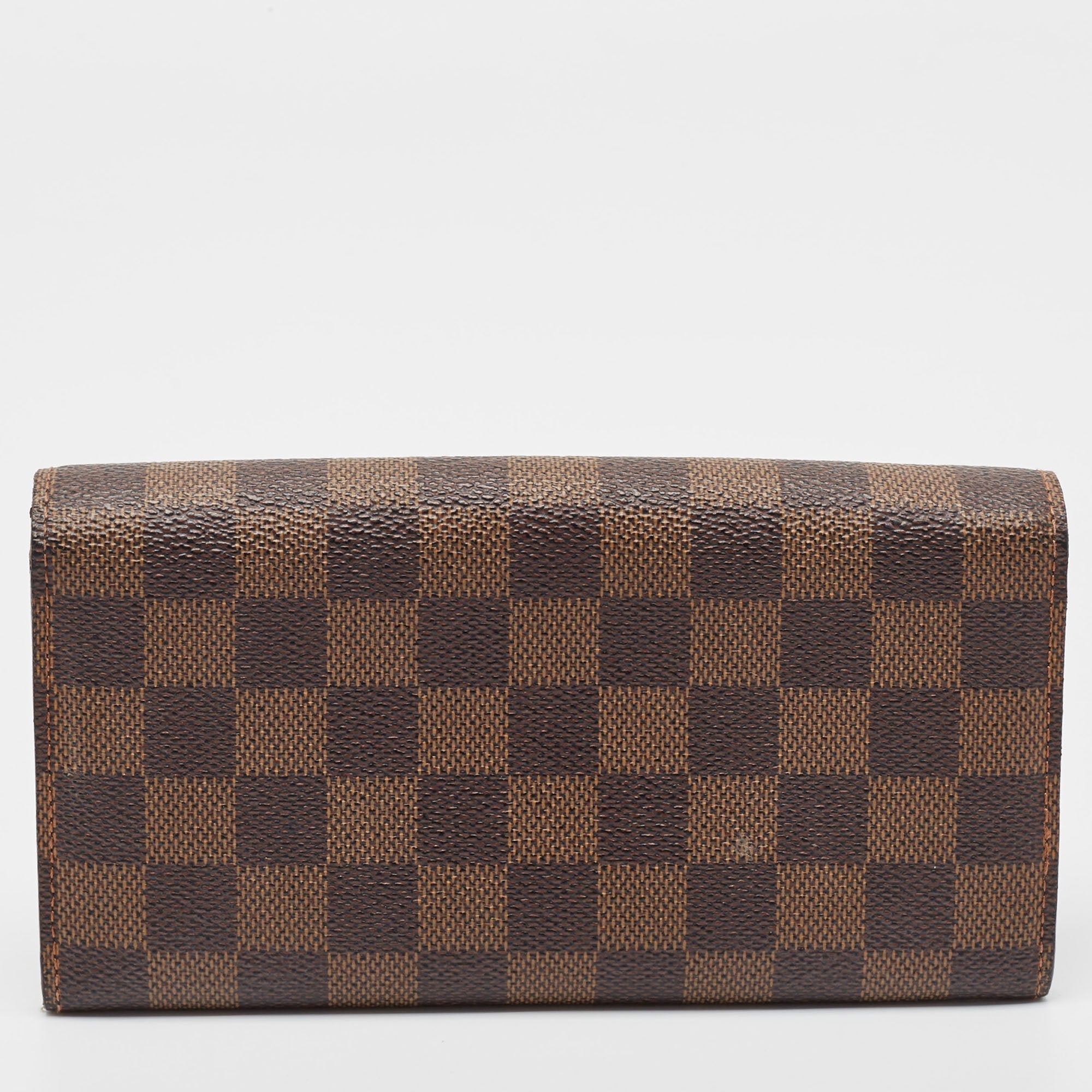 Louis Vuitton Damier Ebene Canvas Sarah Wallet..
