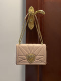 DG Large Devotion Bag In Quilted Nappa Pale Pink For Women 10in/26cm DG BB6651AV96780412