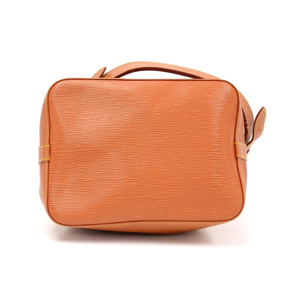 Louis Vuitto Petit Noe Orange Epi Leather Bag