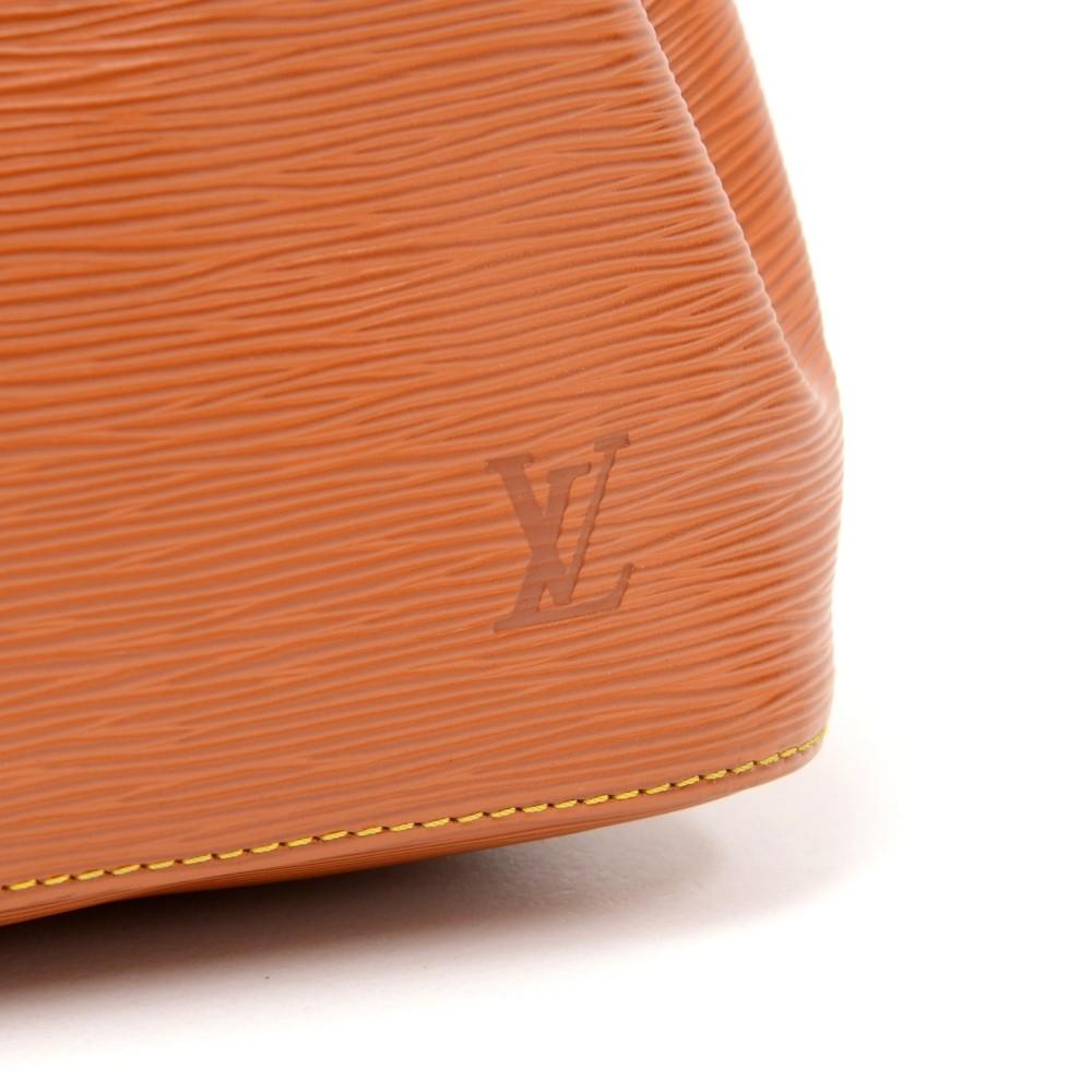 Louis Vuitto Petit Noe Orange Epi Leather Bag