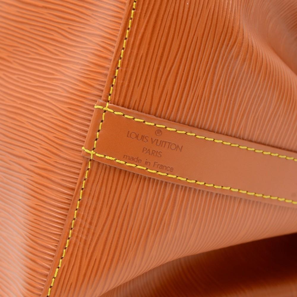 Louis Vuitto Petit Noe Orange Epi Leather Bag