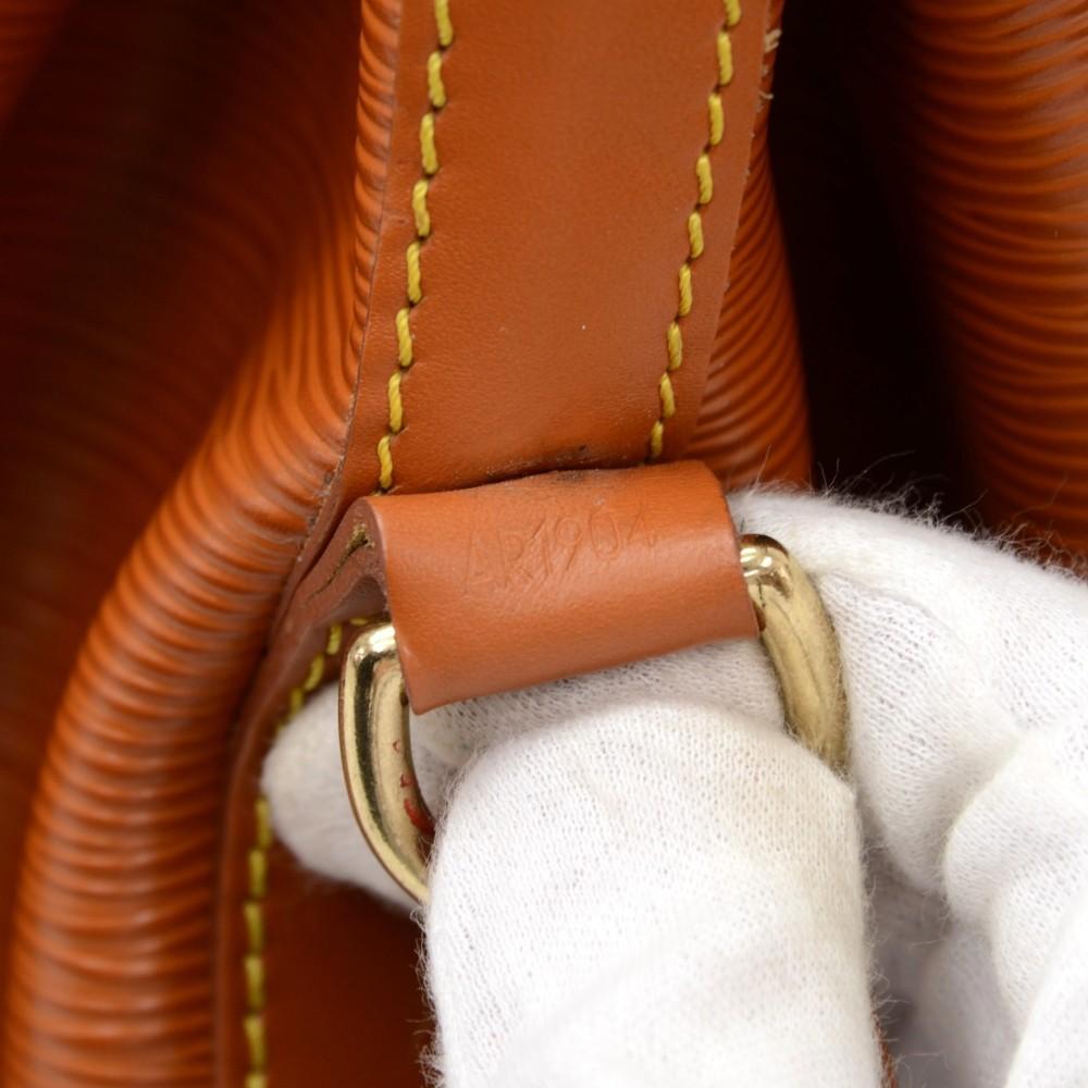 Louis Vuitto Petit Noe Orange Epi Leather Bag