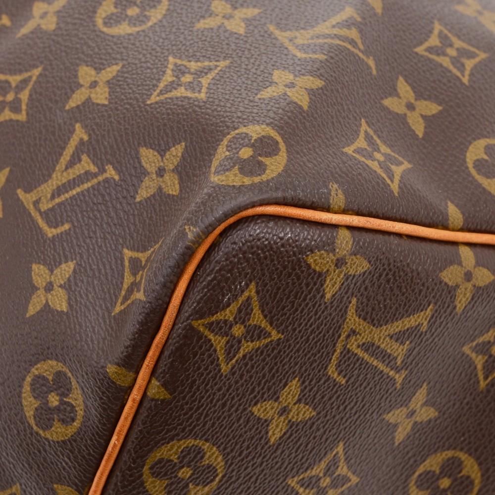 Louis Vuitto Keepall 50 Bandouliere Monogram Canvas Travel Bag with Strap