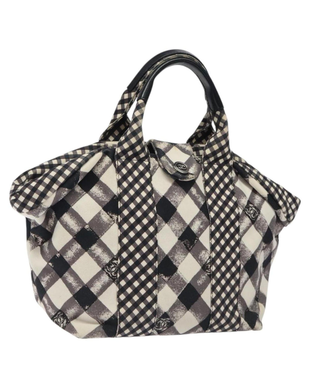Chanel Gingham Tote Bag Casual Style